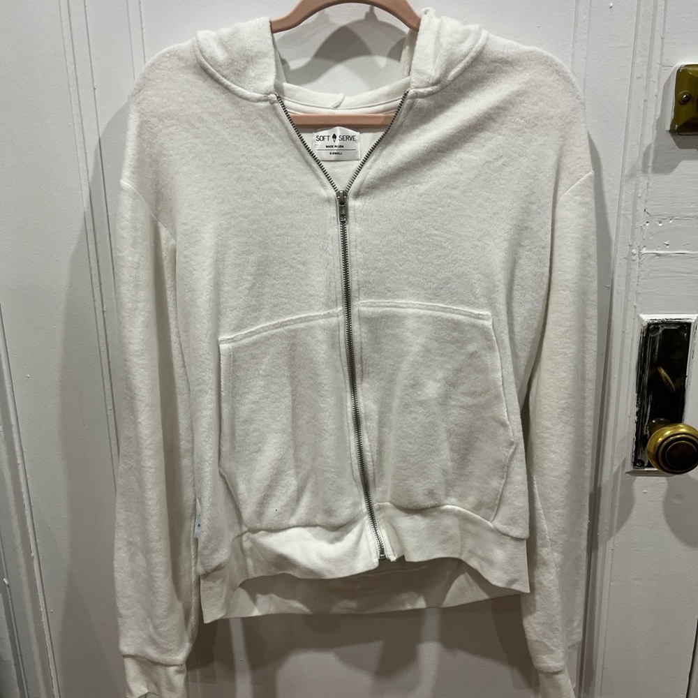 Soft Serve Clothing White Hoodie